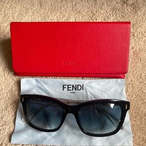 Fendi Black Gold women’s sunglasses NWOT